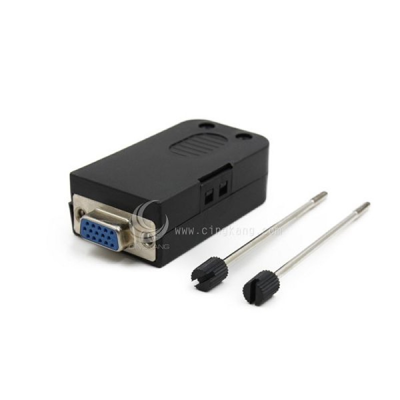 免焊接头 vga 接头 db15母(三排) 转接 绿色端子台