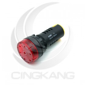 GTEK 22φ閃光蜂鳴器 AC/DC 12V 紅