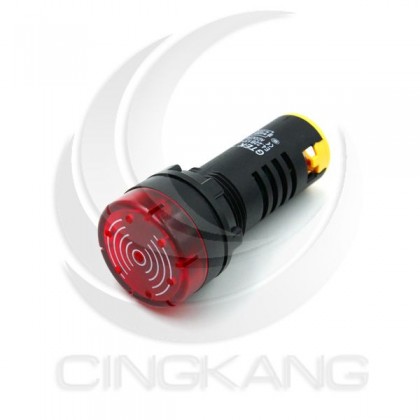 GTEK 22φ閃光蜂鳴器 AC/DC 24V 紅