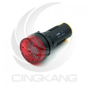 GTEK 22φ閃光蜂鳴器 AC110V紅