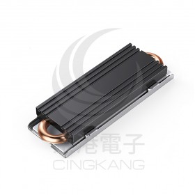 M.2 2280 SSD散熱器 NVMe散熱片高效能雙重導熱銅管