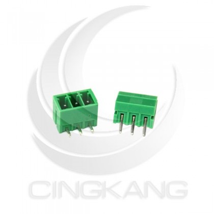 PCB 3.5-3P 端子台(公) 8A 300VAC 90度 (2入)