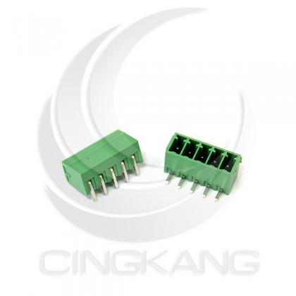 PCB 3.5-5P 端子台(公) 8A 300VAC 90度 (2入)