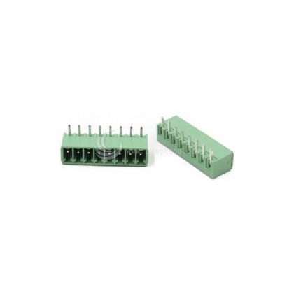 PCB 3.5-8P 端子台(公) 8A 300VAC 90度 (2入)
