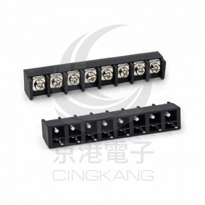 PCB插版式端子台無耳 8P 15A 300VAC 間距：10MM