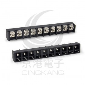 PCB插版式端子台無耳 10P 15A 300VAC 間距：10MM