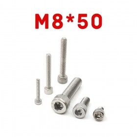 白鐵窩頭內六角螺絲 M8*50 (10ps)