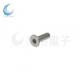 白鐵平頭內六角螺絲 M6*20(10pcs/包)