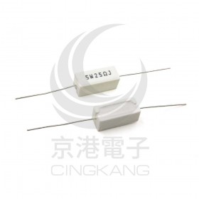 陶瓷水泥電阻 臥式 5W 25Ω (5PCS/入)