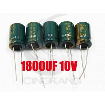 一般電容1800UF 10V 10*15 (5顆入)