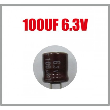 黑金剛電容 100UF 6.3V 6*7 (10顆入)