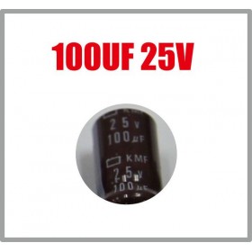 黑金剛電容 100UF 25V 6*11 (10顆入)