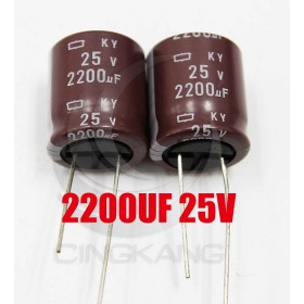 黑金剛電容 2200UF 25V KY 18*20 (2顆入)