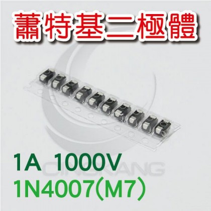 蕭特基二極體 1N4007(M7) 1A/1000V (10PCS/包)