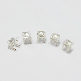 食人魚5mmLED燈珠-透明發藍光 3.0-3.4V (5入)