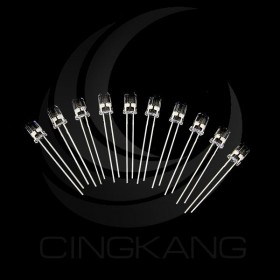 LED 5mm 單閃 透明白光 3V (10PCS/入)