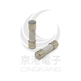 20mm  0.5A 250V 陶瓷保險絲管 鐵頭 快熔(5入)