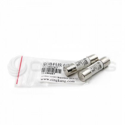 CT-10G01 陶瓷保險絲10*38mm 1A/500V (2PCS/包)