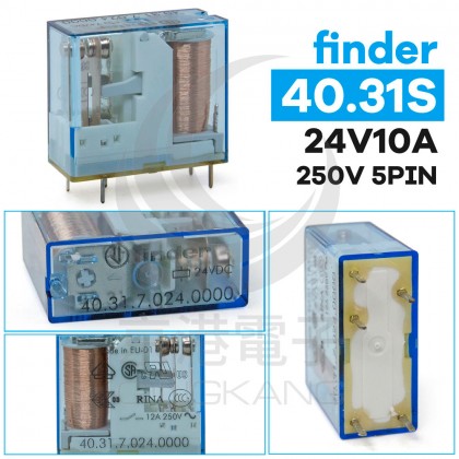 finder繼電器 40.31S 24V10A 250V 5PIN