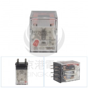 OMRON  MY2N-GS-R 110/120VAC 5A28VDC 8PIN 繼電器