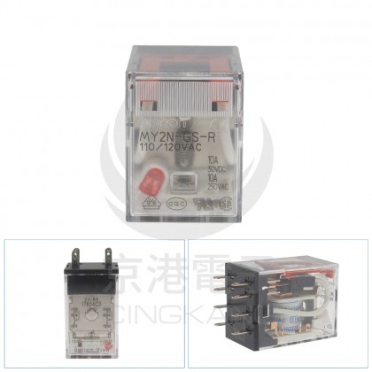 OMRON  MY2N-GS-R 110/120VAC 5A28VDC 8PIN 繼電器