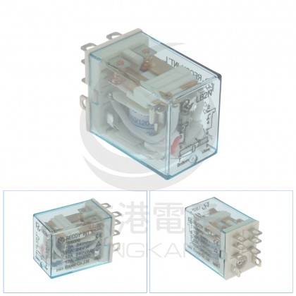 焊接式繼電器帶LED LB2N-110AS 110VAC