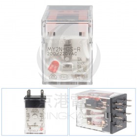 OMRON  MY2N-GS-R 200/220VAC 5A28VDC 8PIN 繼電器
