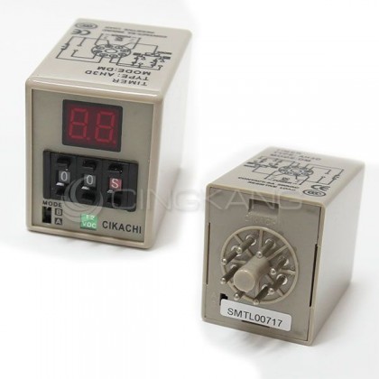 數位型多段限時繼電器AH3D-DM 12VDC(0.1~99小時)