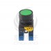 IDEC 和泉 22/平頭按鈕(黑圈) 交替型 2A 綠色 YW1B-A1E20G