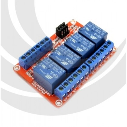 5V 4路繼電器高/低電平驅動板(H:2.5~5V/L:0~1.5v)