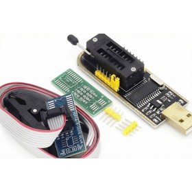 CH341A編程器 USB BIOS EEPROM 24/25系列燒錄器 燒錄器+SOP8 夾子
