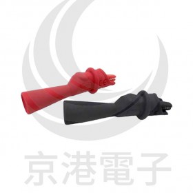 HILA FC-A40 小鱷魚夾(母2mm) 黑/紅