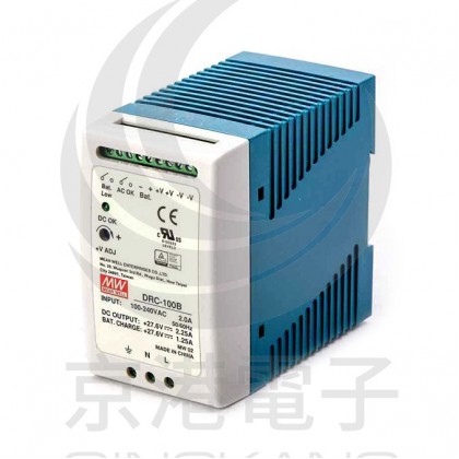 明緯 電源供應器 DRC-100B +27.6V2.25A/+27.6V1.2A