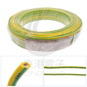 KIV細芯控制線 2.0mm2 黃綠色 100M/捲-時價