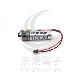 TOSHIBA PLC 鋰電池 ER6V /3.6V 含電阻(一次性) (含線帶2號黑殼接頭)