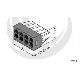 WAGO 773-108 中間連接器接頭 8P24A 0.75-2.5mm (5入)