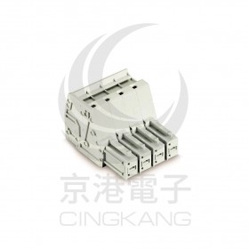 WAGO 831-3104 7.62mm 4孔針型連接器-公 <最低訂購量24PCS/盒>