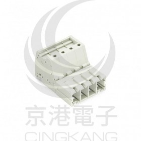 WAGO 831-3204 7.62mm 4孔針型連接器-母 <最低訂購量24PCS/盒>