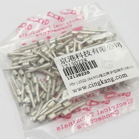 針型裸端子 PIN1.25 (22-16AWG) 佳力牌 (100PCS/包)