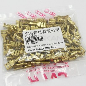 開放型母端子金色 BL2-250A-0(22-16AWG) 佳力牌 (100入)