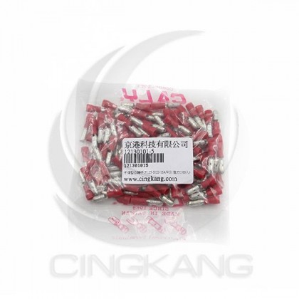 子彈型公端子 F1.25-B (22-16AWG) 佳力牌 (100PCS/包)