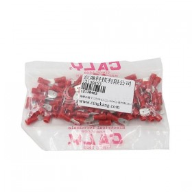 絕緣公端子 V1.25-5B-0.5 (12-18AWG) 佳力牌 (100PCS/包)