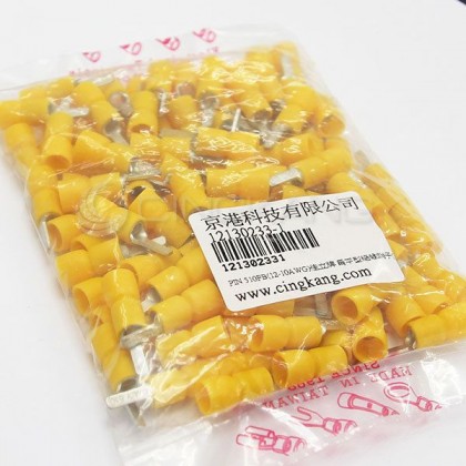 扁平型絕緣端子 PIN510FB (12-10AWG) 佳力牌 (100PCS/包)