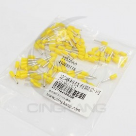 歐式端子 ET1.0-8 (18AWG) 黃色 KSS(100入)