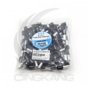 歐式端子 ET25-16BK (4AWG) 黑色 KSS (100PCS/入)