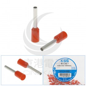 歐式端子 ET1.0-10RD (18AWG) 紅色 KSS(100入)