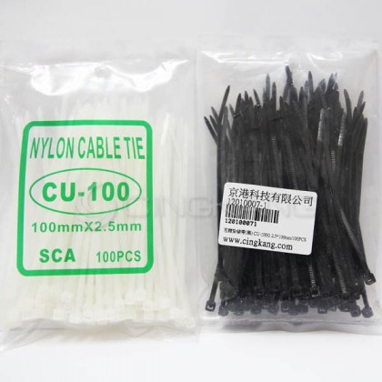 尼龍紮線帶 CU-100G 2.5*100mm(100pcs/包)