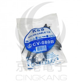 KSS 尼龍紮線帶(黑) CV-080B 2.5*80mm(100pcs/包)