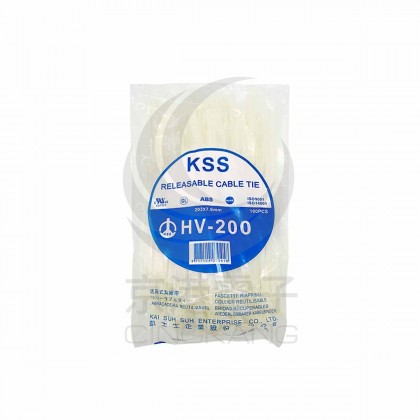 KSS 活用式紮線帶 HV-200 7.6*203mm(100pcs/包)