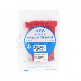 KSS MGT-135RD 黏扣式紮線帶(紅色) 12*135mm (20pcs/包)